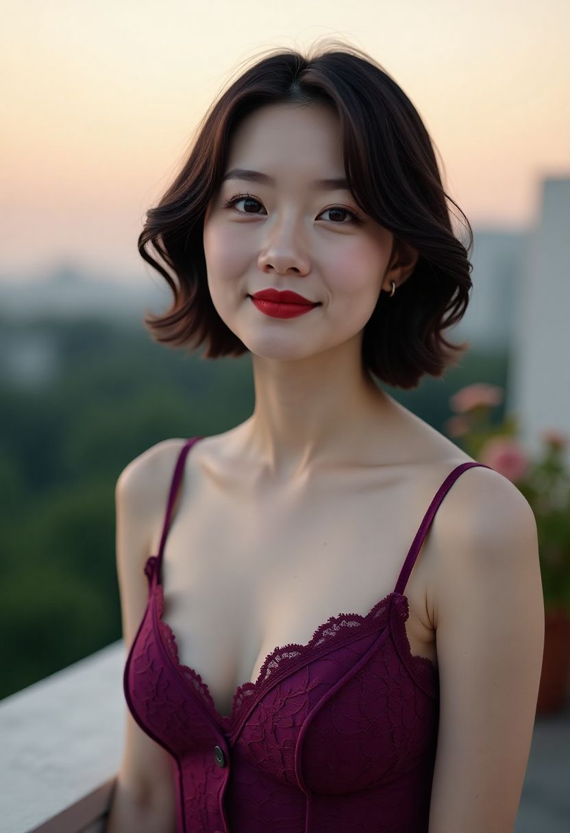 人物在昏暗光线下观察局势